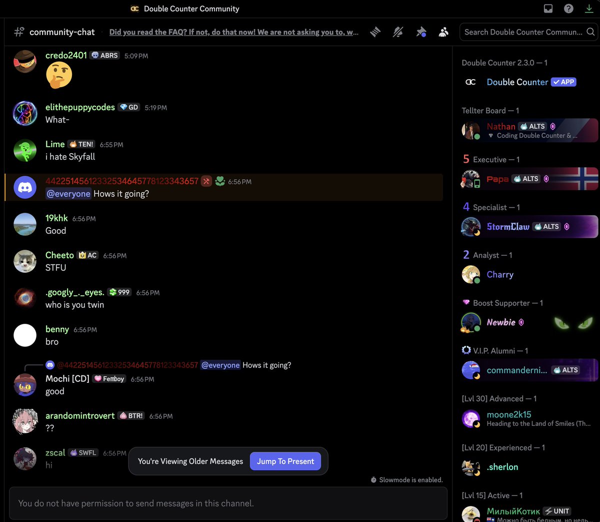 discortics's tweet photo. Havoc in one of Discord's largest Security Bots!?
Hope brother is safe 🫂
#Discord #DoubleCounter #DiscordBots #DiscordUpdates https://t.co/xeKJQAzRJS