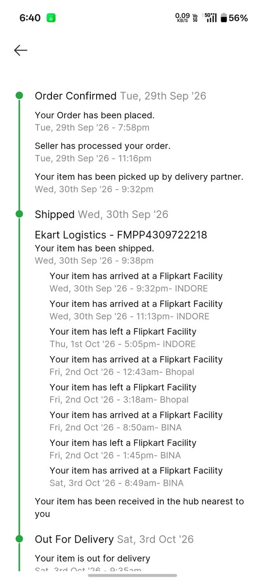 vishalsahu74151's tweet photo. @Flipkart @FlipkartSupport My order (Tracking ID: FMPP4309722218) was already prepaid (₹416), but the delivery boy falsely claimed it was COD and collected cash from my family. Please refund the cash and take strict action against the agent. https://t.co/kQYiJ75w7x