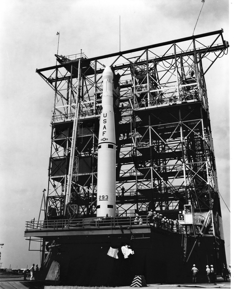 James_W_Draper's tweet photo. 66 years ago today, Courier 1B launched from Cape Canaveral, becoming the world’s first active repeater communications satellite. 

The mission also marked the 100th Thor-based launch. Thor later became the foundation of the Delta rocket family.

@ccspacemuseum https://t.co/dhVL9RzdUw