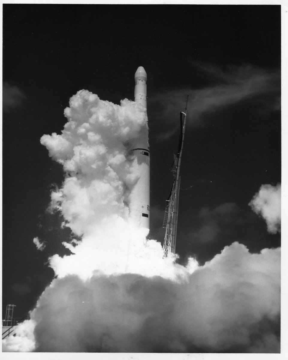 James_W_Draper's tweet photo. 66 years ago today, Courier 1B launched from Cape Canaveral, becoming the world’s first active repeater communications satellite. 

The mission also marked the 100th Thor-based launch. Thor later became the foundation of the Delta rocket family.

@ccspacemuseum https://t.co/dhVL9RzdUw