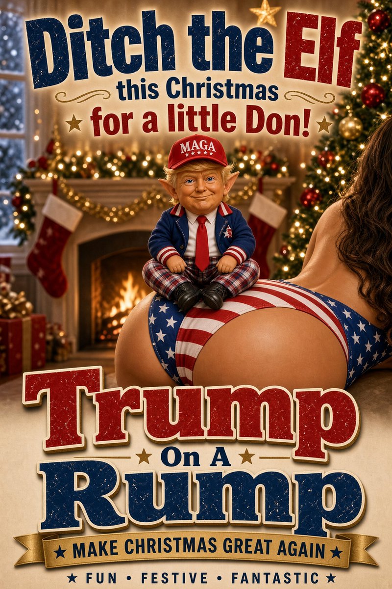 StoneHouse_Home's tweet photo. It's not even Halloween yet and I'm getting Christmas ads!!! 🙄😒🤨😡 The last one was Trump Elf on a Shelf ad... boring! Here's a little funnier Ad that I made up with Grok. https://t.co/a5lHdAxtha