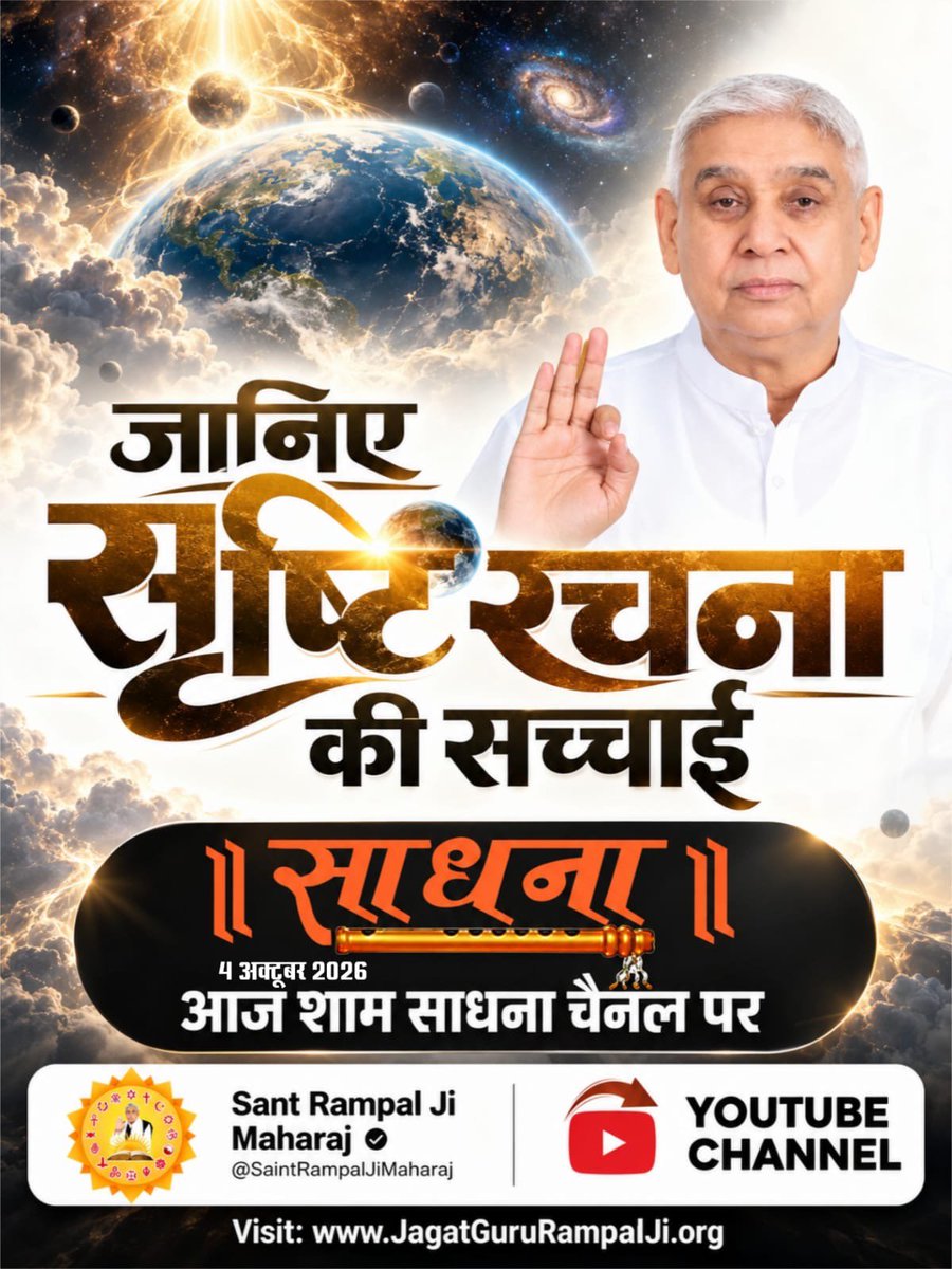 DharamDasMahan4's tweet photo. #शास्त्रार्थ_का_शंखनाद_क़िस्त2
4 अक्टूबर को होने वाली डिबेट का पहला विषय - सृष्टि रचना: सबसे पहला मुख्य विषय होगा कि ब्रह्मांड और सृष्टि की उत्पत्ति कैसे हुई।
4 अक्टूबर शाम 7:30 से 9:30 बजे Sant Rampal Ji Maharaj YouTube Channel पर।

Live on Sant Rampal Ji Yt https://t.co/ovi1r5Pn2U