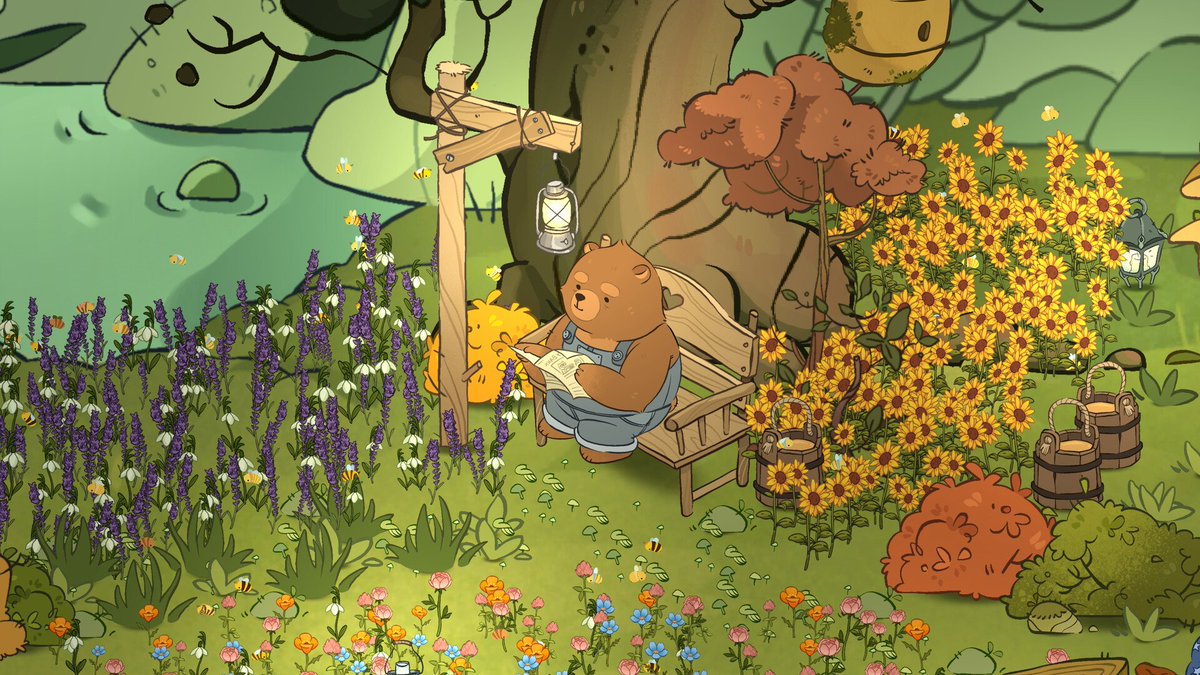 LunarNook's tweet photo. Brewing drinks with adorable bears in Bottled by Bears! 🐻✨ Such a cozy and relaxing vibe. Check out the latest gameplay video!

🎬 Watch now: https://t.co/qFSM5JjW0F

#BottledByBears https://t.co/juOg3JEyDP