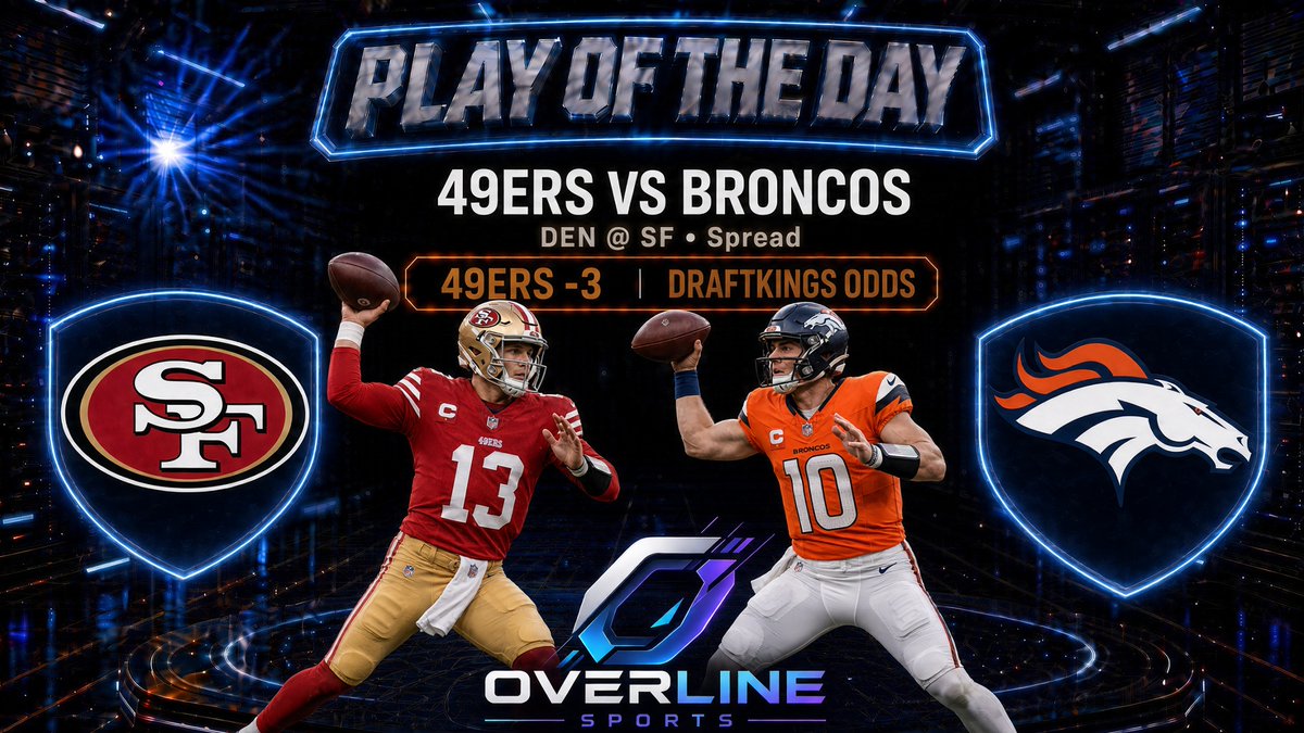 OverlineSports's tweet photo. Data Driven Play of the Day (5-7)

#49ers -3

#NFL https://t.co/rwH9SorJ8B