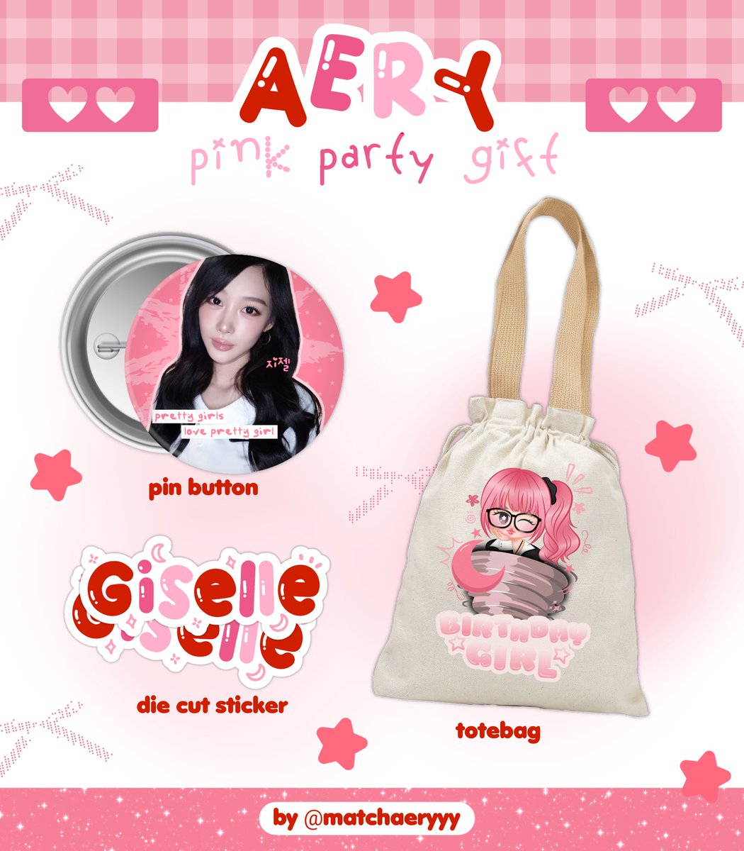 matchaeryyy's tweet photo. ⋆｡˚‧☾⋆**Aery Pink Party Gift** ⋆☾｡˚‧

🥡🥢How to be claim? 

♡ Rt &amp; Like this post 
♡ strictly for loves giselle
♡ all details will be provided in the gform, link: https://t.co/PPiJkN9vYY
♡ good luck 🩷

♡ End? TBA https://t.co/0qSKBiwJLi
