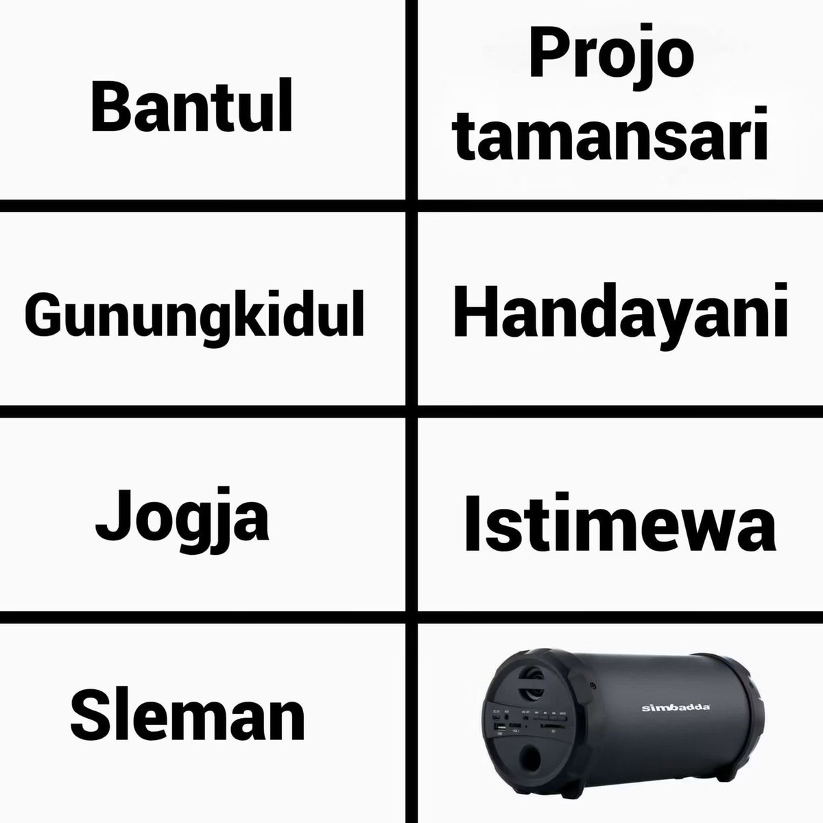 rvfviprtm's tweet photo. Sleman = JBL speaker

sc : Grup Javanese Society https://t.co/Js6J1W7MCM