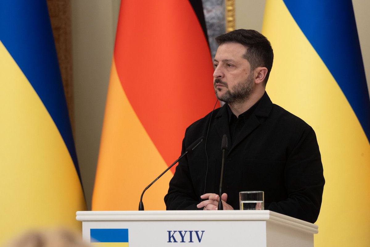 ZelenskyyUa's tweet photo. As for interceptor drones, the “Bars” have shown positive results – they have the highest success rate. The others are catching up as well. These are long-range drones that are almost missiles. And right now, they are showing a shoot-down rate of around 30%. But everything is improving. We are grateful to Germany. We will receive 2,000 “Bars,” which we are producing jointly.

The “Turrets” program. We have only just begun developing it properly. There will be dozens of these “turrets” at different facilities. We will defend them however we can.

There is also a small-missile program. There are several types. We expect to see results in the second half of this month. If we get the results, we will be able to immediately move to a proper production volume of the corresponding product.

From the press conference with Friedrich Merz. (1/3)