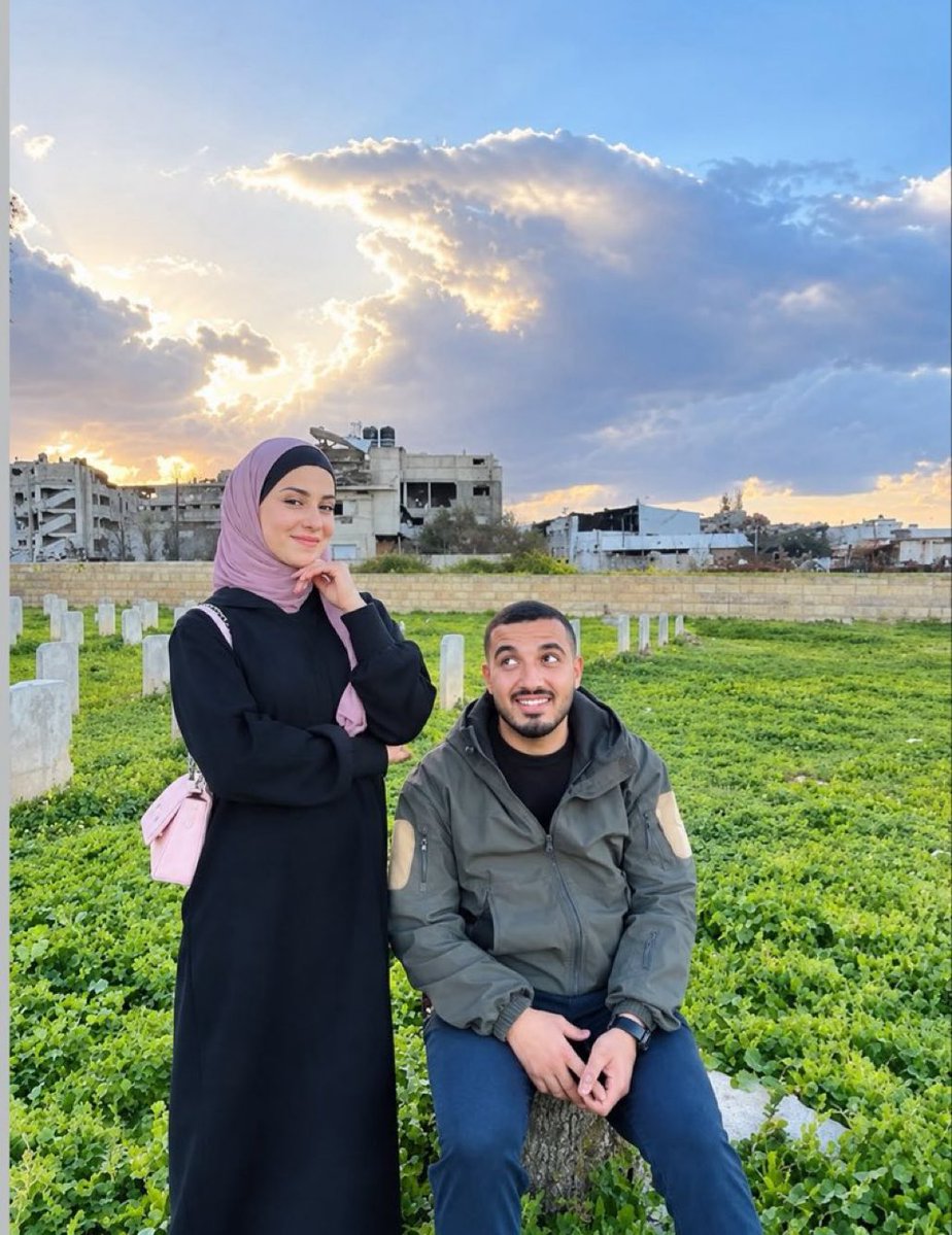 RamAbdu's tweet photo. Mohammed Akram Anan joins his pregnant wife, Iman, after an Israeli strike hit a residential apartment in western Gaza.

They were eagerly awaiting their first child. Love was their language, their story.

The enemies of love killed them all. https://t.co/SQ4NJexblb