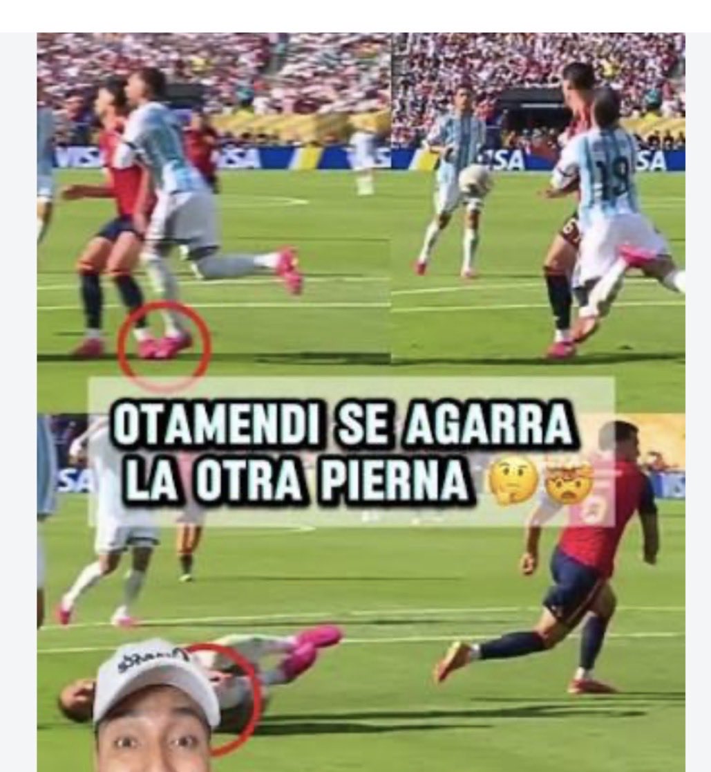 waldopao's tweet photo. @MaximoManguso28 @tuiterototal275 No viste la falta en ataque que nos pitaron en la final del mundial, por pisarle en la uña a Otamendi que encima se agarra la otra pierna ??? También nos anularon gol por eso. Ahhhhh claro pero un Argentino con “criterio” te dirá que esa si pero esta no. Sigan llorando https://t.co/vL5zqJWDCz
