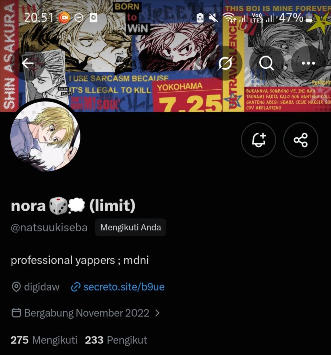 natsuukiseba's tweet photo. eh yang ga limit udah pp cp belum https://t.co/w6FE0BnCTO