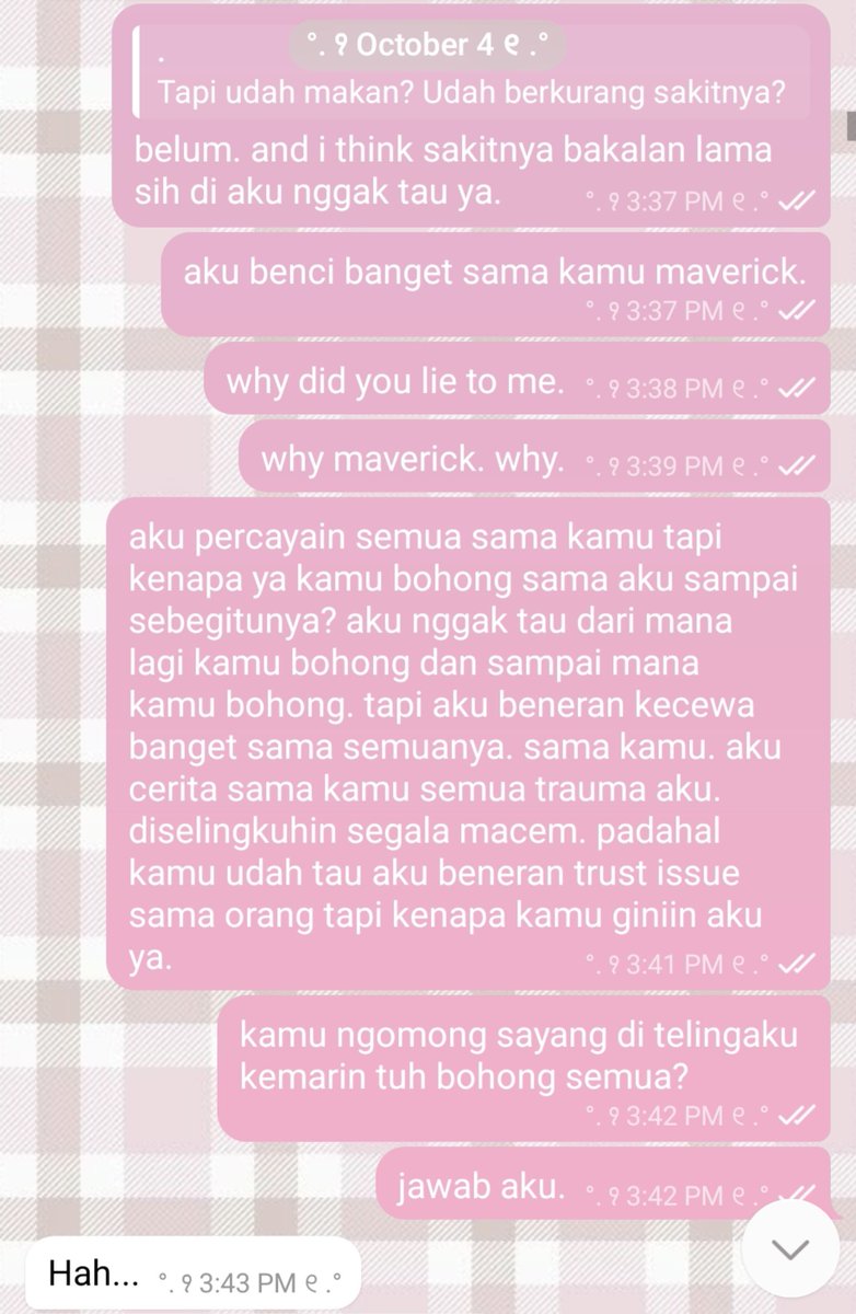 yittle's tweet photo. CW /   CHEATING , SELINGKUH  (!!!)

aku minta maaf buat ngotorin linimasa ya, tapi buat @MAVERWICKED @h_avve_n @feverteaparty @sampeanproblems @lobsterketchup @reverierealm @jjehyung @gaonheroes, aku nggak akan minta maaf karena tweet ini direct banget buat kamu. https://t.co/KO85IRbH6Y