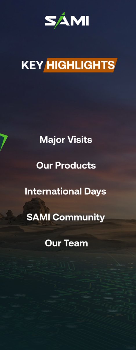 SAMIDefense's tweet photo. #نشرة_SAMI  | يمكنكم الاطلاع الآن على آخر مستجدات مختلف قطاعات منظومتنا الدفاعية من خلال نشرتنا الإخبارية لشهر سبتمبر 2026
🔗: https://t.co/9Yi5WTwNtR

#نبني_ مستقبل_ الدفاع

#SAMInewsletter | Learn about the latest developments in our defense industries in our September 2026 newsletter
🔗: https://t.co/9Yi5WTwNtR
#ElevatingTheFutureOfDefense