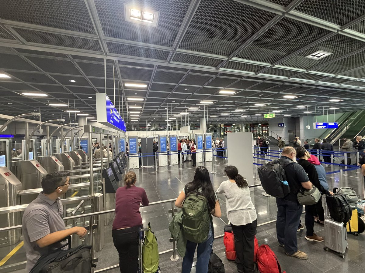 clintsharp's tweet photo. I’m honestly considering just not coming back to Europe. I’ve been waiting an hour and we haven’t even moved. Every time I’ve come over the last few years it’s been like this. Just not worth it. https://t.co/LLBzvyb64q