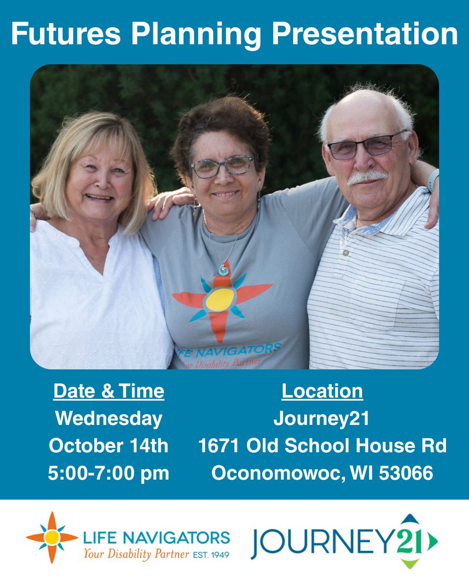 LifeNavOrg's tweet photo. Hear from Life Navigators staff members who will share information about our Trust, Guardianship, and Family Support Programs and answer questions on planning for the future of your loved one with a disability.

RSVP: https://t.co/b3kBAKOuI8 https://t.co/u6ghWtNndw
