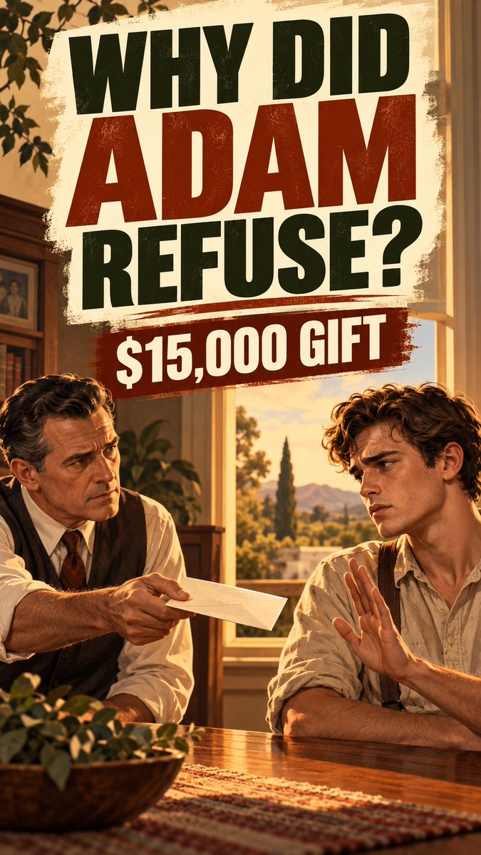 Summaries_WP's tweet photo. Cal offers Adam $15,000, hoping for his father's approval. Adam refuses. In East of Eden, the old wound of favoritism opens again. But Lee’s reading of timshel leaves room for choice. Does our past decide us?
#eastofeden #summariesbywisepage https://t.co/2USdTnFooR