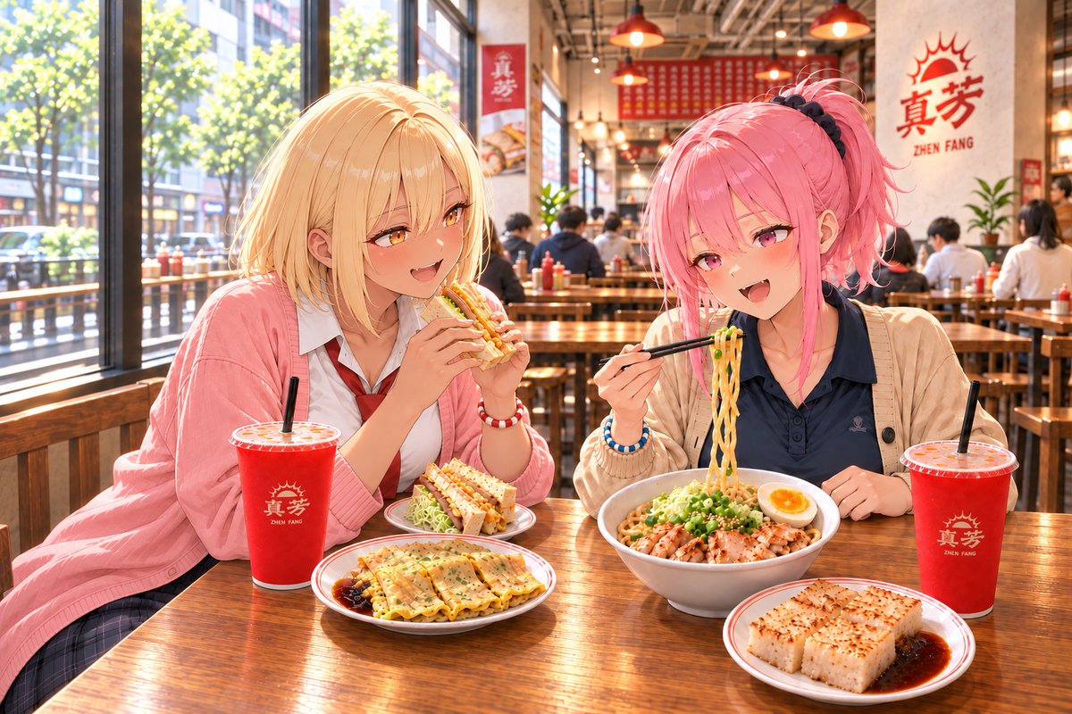 MinatoAILab's tweet photo. 朝飯！！✨

台湾最後の朝もしっかり食べる！

#EpisodeOfTaiwanLABDAY3
#轟美佳 https://t.co/85yQPQwfIf