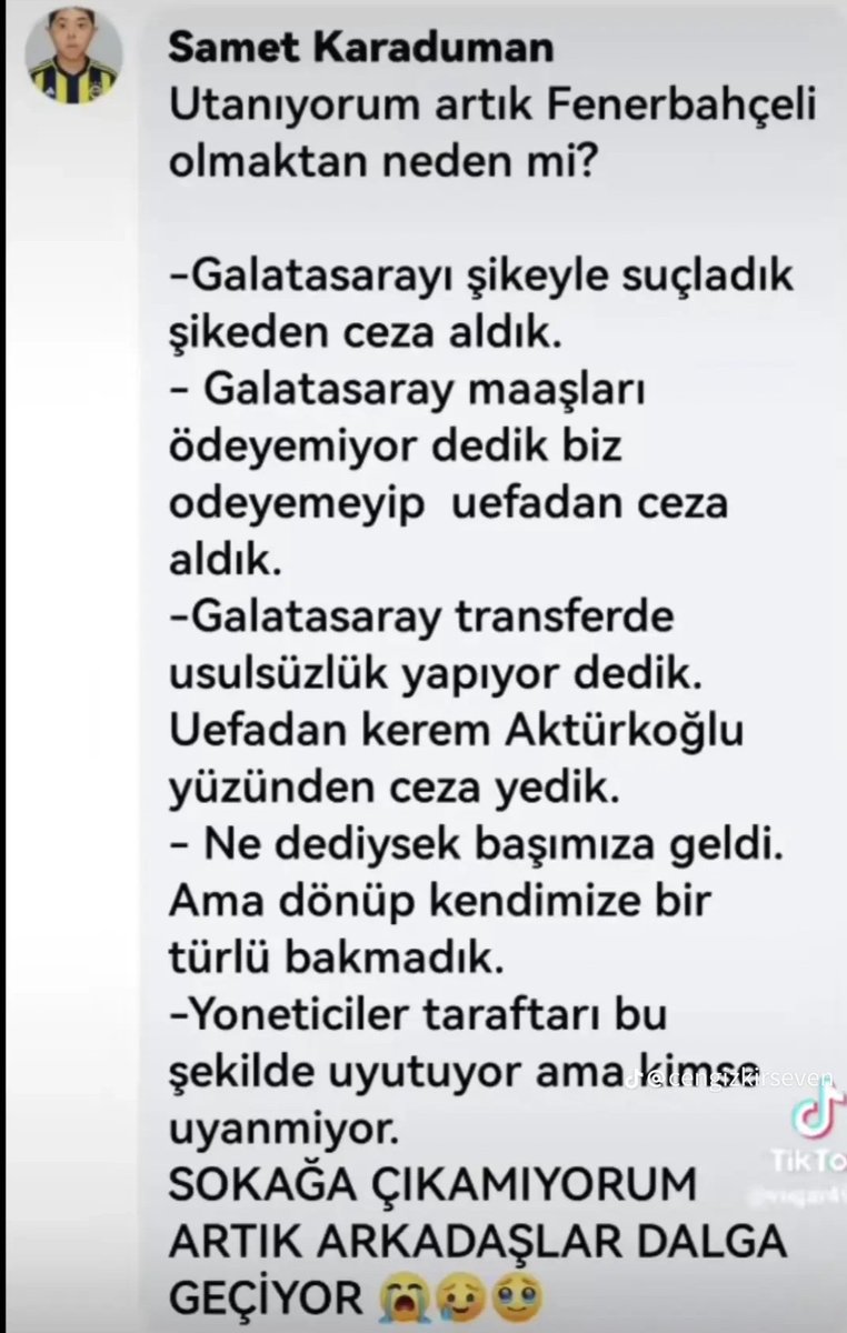 Gltsyli1905's tweet photo. Aklı başında bir fenerli daha.😊 https://t.co/ANT9Kk8hhS