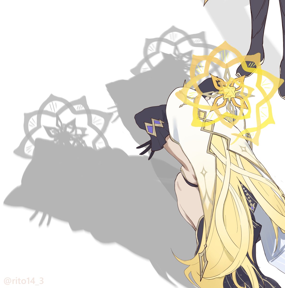 rito14_3's tweet photo. 師匠の猫影ポーズ
#Rhinedottir #GenshinImpact https://t.co/PqVbZ2NV9F
