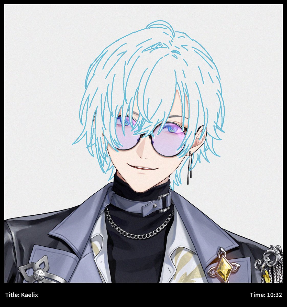 KaelixDebonair's tweet photo. i can't believe i've spent thirty nine hours painting this self portrait and i haven't even touched the hair yet https://t.co/VSPctjzqKL