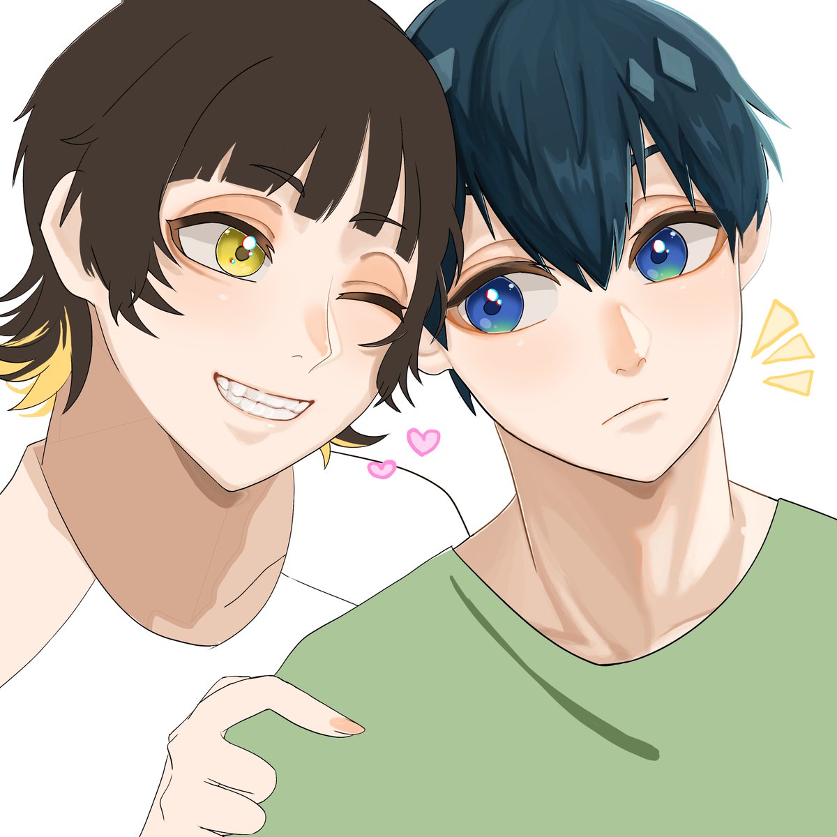 ainosuke7777's tweet photo. いさばてぃの途中経過
＃ブルロ #途中 #微妙 #助けて ＃潔蜂 ＃腐ルーロック https://t.co/njwO3sowRp