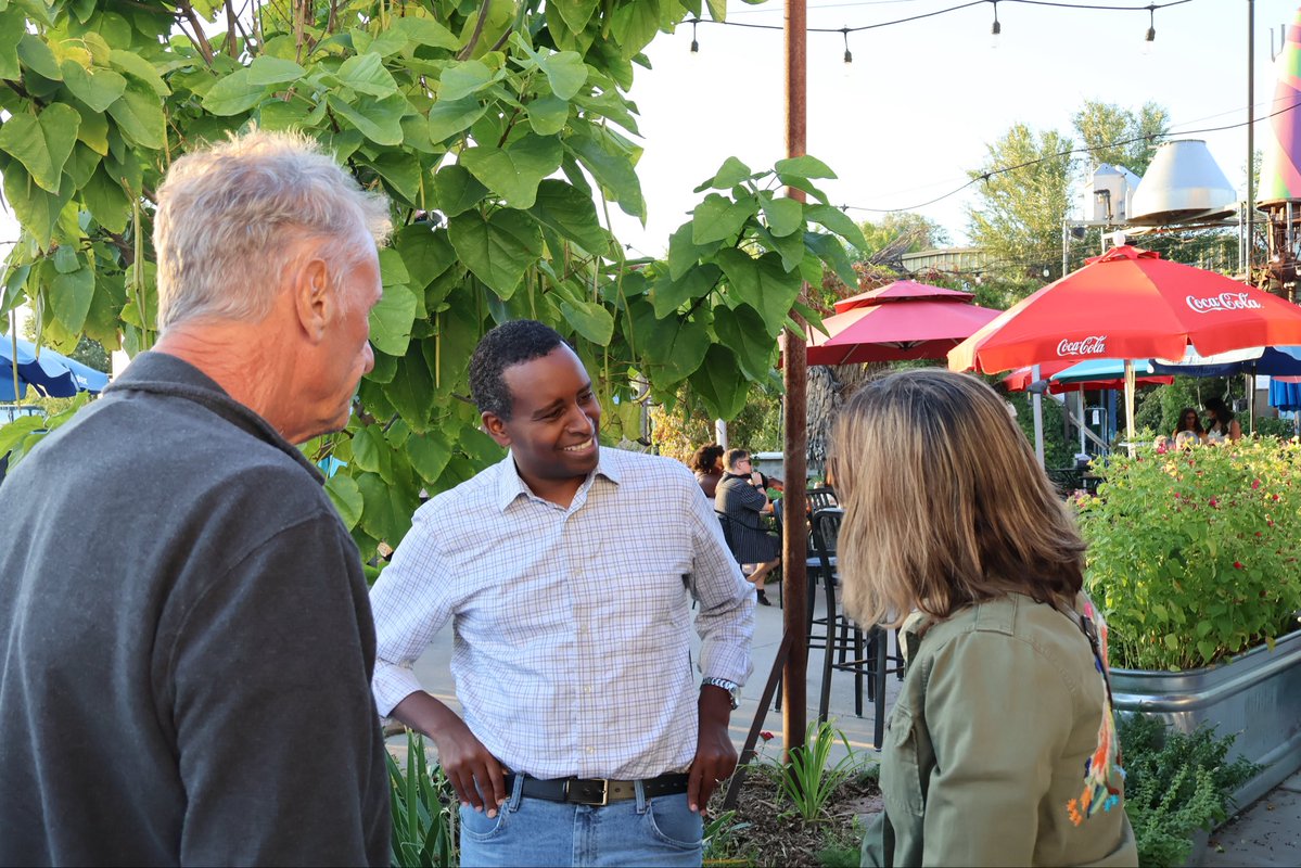 RepJoeNeguse's tweet photo. Grateful to The Lyric Cinema for hosting so many artists &amp; eclectic voices in our Fort Collins community — and for giving us the opportunity to host a “Congress on YOUR Corner” and visit with constituents across Larimer County! https://t.co/5hnKFate6V