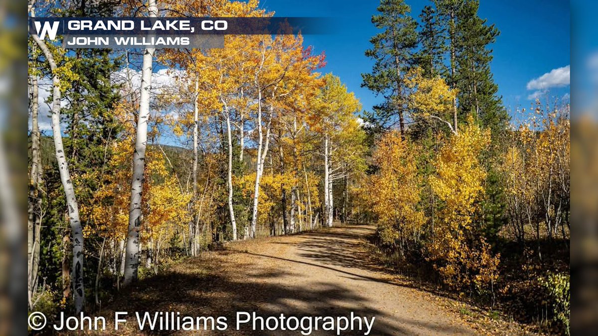 WeatherNation's tweet photo. FALL FOLIAGE: Check out the stunning fall foliage in Grand Lake, CO.

Many spots along the Rockies are now reaching peak to past peak foliage. Show us your foliage photos below! #COwx https://t.co/ManaDyGzsl