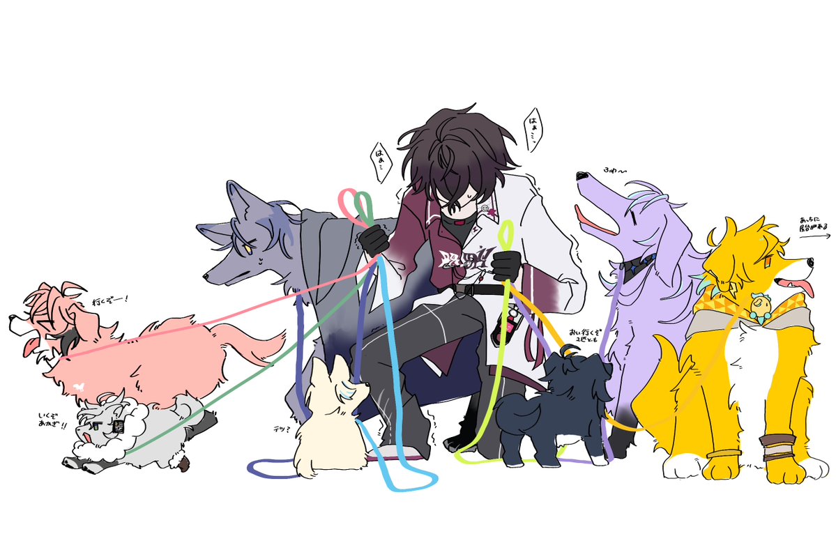 0uxu0_'s tweet photo. ⚠️獣人化
スタッフ不在の散歩 https://t.co/IVxe9CPqTh