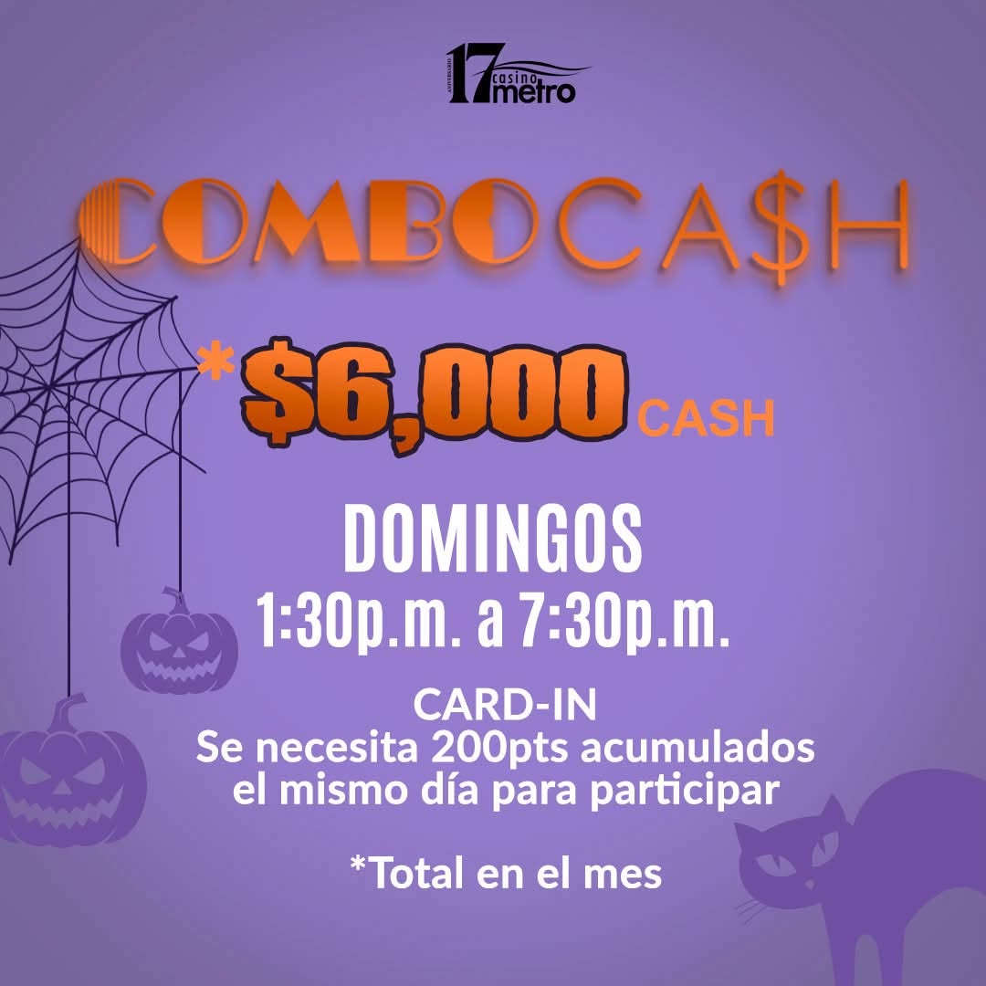 DescubreTuIsla's tweet photo. 🔥 Ven a disfrutar de Combo Cash y vive la oportunidad de convertir tu visita en una experiencia ganadora 🤑 CasinoMetro
#CasinoMetro #MetroLounge #MetroBets #Casinos #DescubreTuIsla #HappyHour https://t.co/U2vKzk5iL7