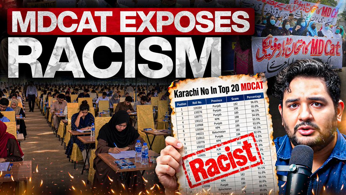 Shehzad89's tweet photo. MDCAT coverage exposes racism against Sindhis:
https://t.co/9rvCCMIZAt

Today on TPE we bust the MQM propaganda and discuss the extremely vile racist tweet. 

#StopSindhiHate https://t.co/rIYy83GFvX