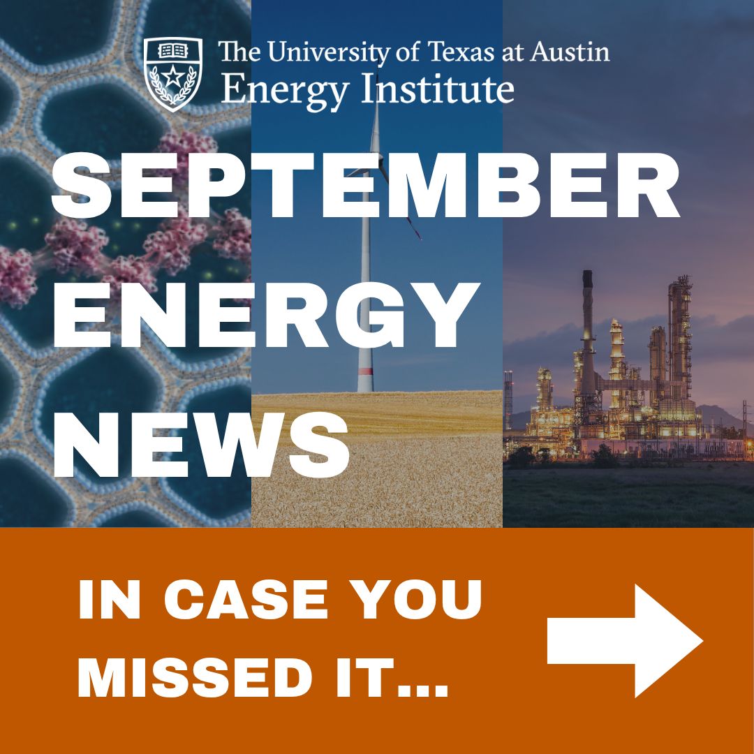 EnergyUT's tweet photo. Learn about recent developments in energy at UT in our September Energy Bulletin!

Find the latest issue of our newsletter and subscribe at the link: https://t.co/Ydh4uHioch https://t.co/8SYJgHPrsR