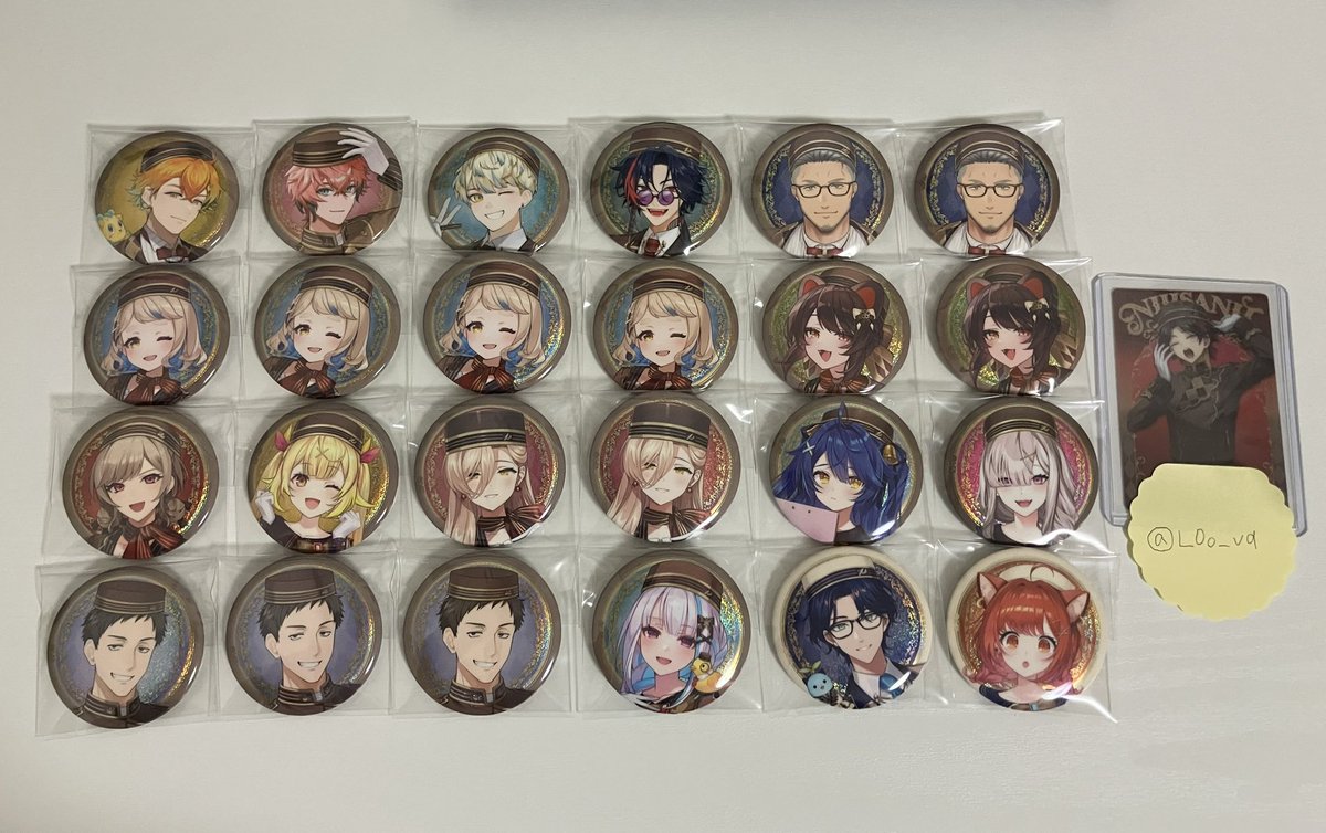 L0o_vq's tweet photo. 【交換】にじさんじ ビスケット 缶バッジ

譲）画像一枚目
求）画像二枚目💖の方

・郵送希望
・比率違い◎
・追加分含みます

検索からでもお気軽にお声掛けください🙇🏻‍♀️ https://t.co/wU9aHvGnPe