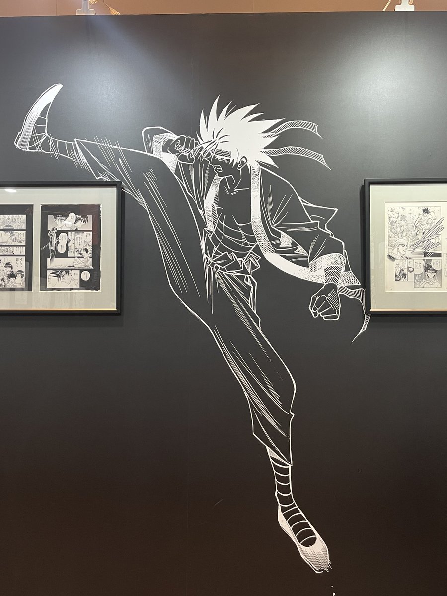 Tsurugichen1989's tweet photo. 一昨日訪ねた台北のるろ剣の原画展、30周年もあってかなり力を入れられたことを体感しました。展示エリアはストーリーラインに沿っていくつかに分かれ、一周すれば京都篇のストーリーの大筋が分かるように設営され、しかも原作の理解度と再現度も高いのはすごく嬉しいところです。
(続く)
#るろ剣 https://t.co/Njz4Sf5guX