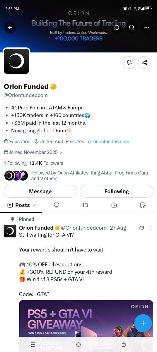 IsaacMacdo21868's tweet photo. @propfirmsupdate @Orionfundedcom @OrionAffiliates @4xguy 
@forexassassin 
@KojoForex https://t.co/Jz0Q8neR3A