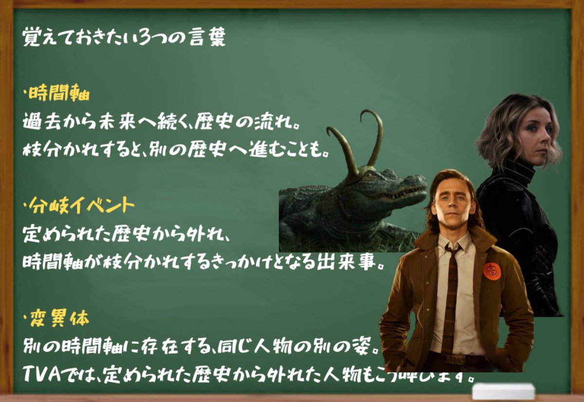 marveltomodachi's tweet photo. #MCUマルチバース用語 

時間を管理する組織なのに、職場はお役所！？⏳

『ロキ』に登場する謎の組織「TVA」を、4枚の図解でやさしく解説！

「何をしているの？」
「時間軸や変異体って？」

物語の核心に触れず、知っておきたい基本をまとめました✍️ https://t.co/EWx6Vl49Pj
