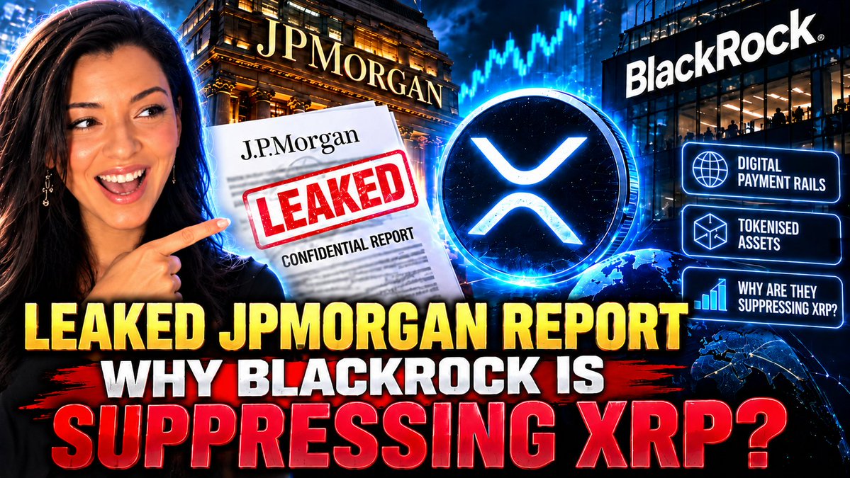 DrewDemetriou9's tweet photo. Leaked JPMorgan Report Shows Why BlackRock Is Suppressing XRP   👈👈👈👈
🚨 XRP — WHAT IS JPMORGAN REALLY SAYING?
A new video is making a major claim: that a leaked JPMorgan report could shed light on why BlackRock may be taking a cautious approach to XRP.
The video examines:
💥 JPMorgan
🏦 BlackRock
⚡ XRP & Ripple
🌐 Digital payment rails
🔗 Tokenised assets
💰 The changing financial system
If the underlying documents are genuine, what do they actually show — and what don't they show?
👀 Watch it and make up your own mind.
🎥 Full video: https://t.co/ysw2jXZkRy

⚠️ The claims in the video should be independently verified; a report or allegation is not, by itself, proof of wrongdoing or a confirmed BlackRock/JPMorgan strategy.
#XRP #Ripple #JPMorgan #BlackRock #Crypto #Tokenization #DigitalAssets #XRPCommunity