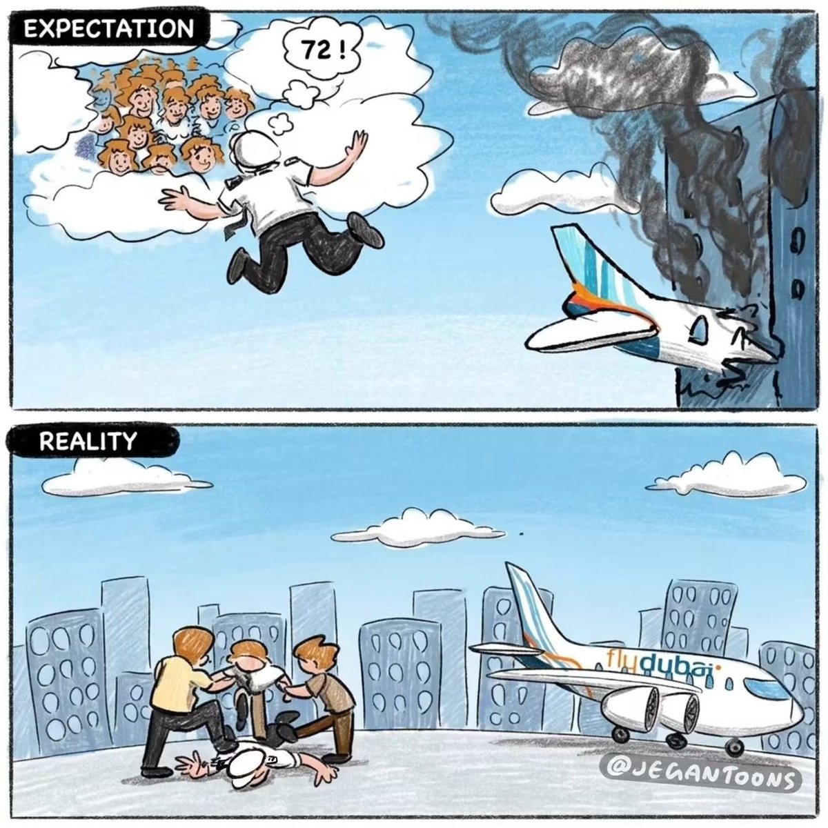 Isandeep24's tweet photo. @HananyaNaftali UAE confirms flydubai incident as 'terrorist attack'

Hamam Al Hamami, the co-pilot of the Dubai-Tel Aviv flydubai flight, attacked Indian pilot Captain Smit Machchhar with a crash axe during the flight #politicalcartoons https://t.co/DXKtbQsIOJ