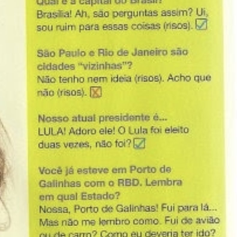 SupportAny's tweet photo. “LULA! Adoro ele! O Lula foi eleito duas vezes, não foi?” — Anahí para YesTeen 🚩⭐️ https://t.co/d7JUYyMZZu