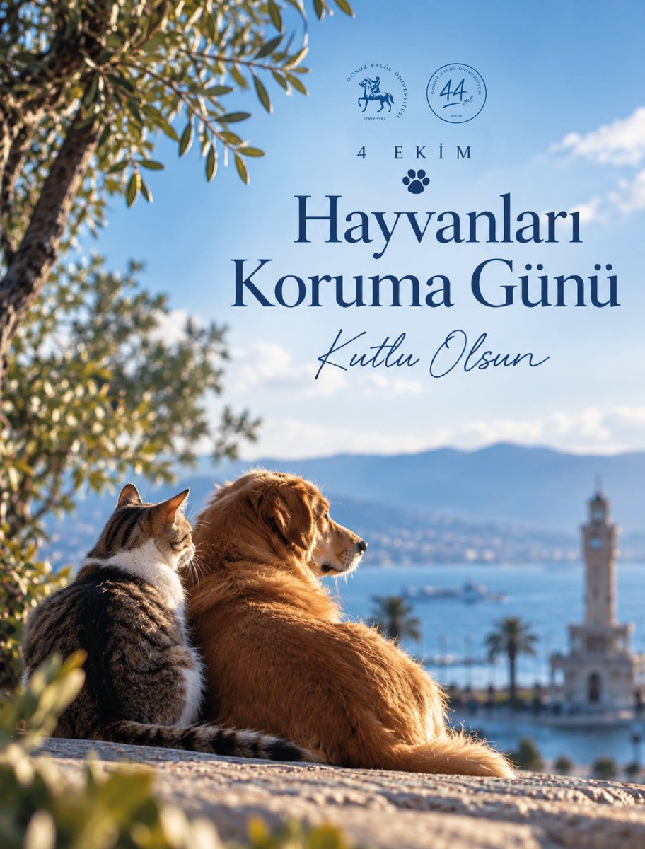 universitemDEU's tweet photo. 🐾 Yaşamı paylaştığımız tüm canlılara sevgi ve şefkatle… Dünya, hepimizin evi. 🩵

#HayvanlarıKorumaGünü #DünyaHayvanlarıKorumaGünü #HayvanSevgisi #DokuzEylülÜniversitesi https://t.co/VMAA8G7WGt
