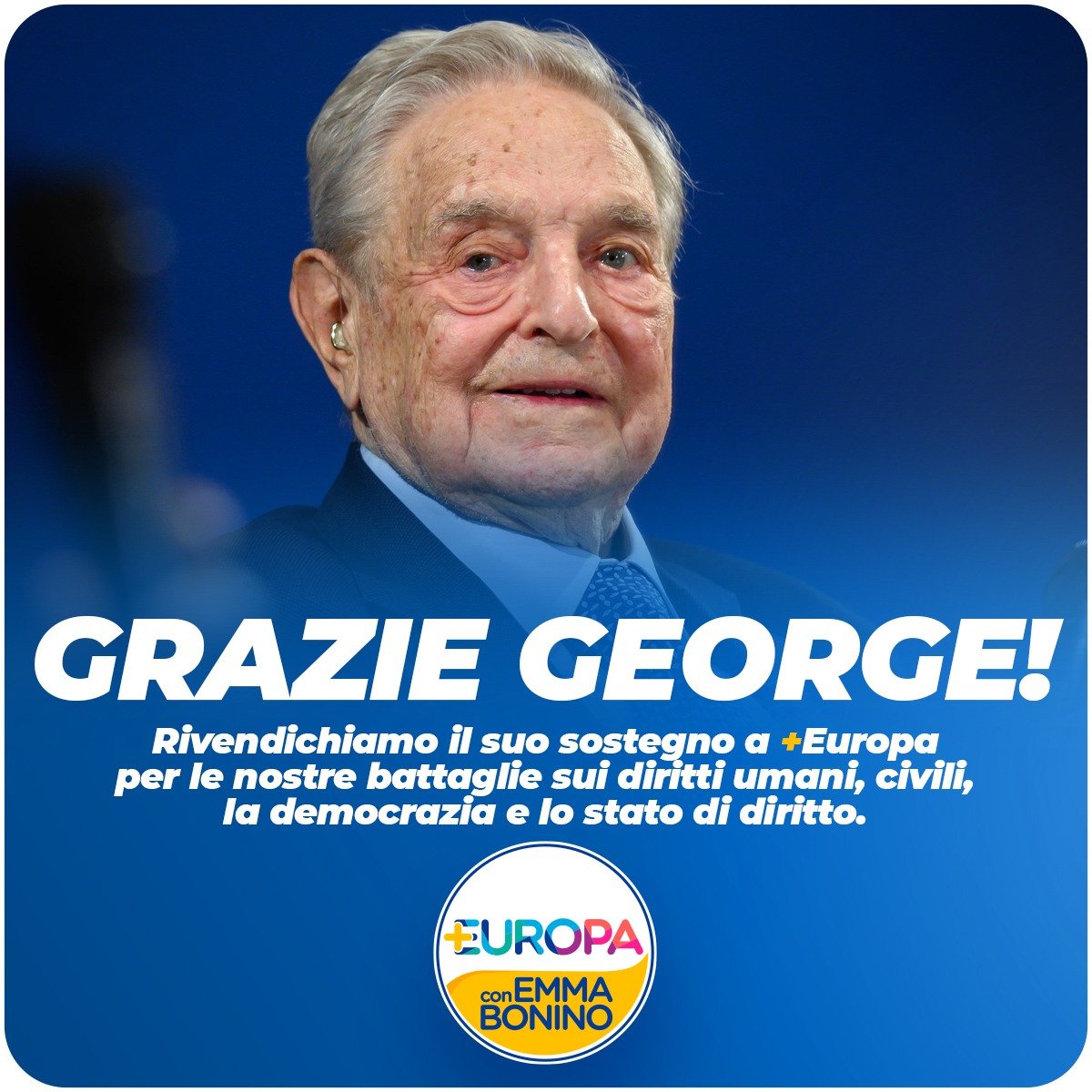 ChanceGardi's tweet photo. Abbiamo le prove dei milioni che Putin ha data a Vannacci ... ah no, sono i milioni che Soros ha dato a +Europa della Bonino per interferire nella politica di Italia e UE https://t.co/S1b0UFqfDl