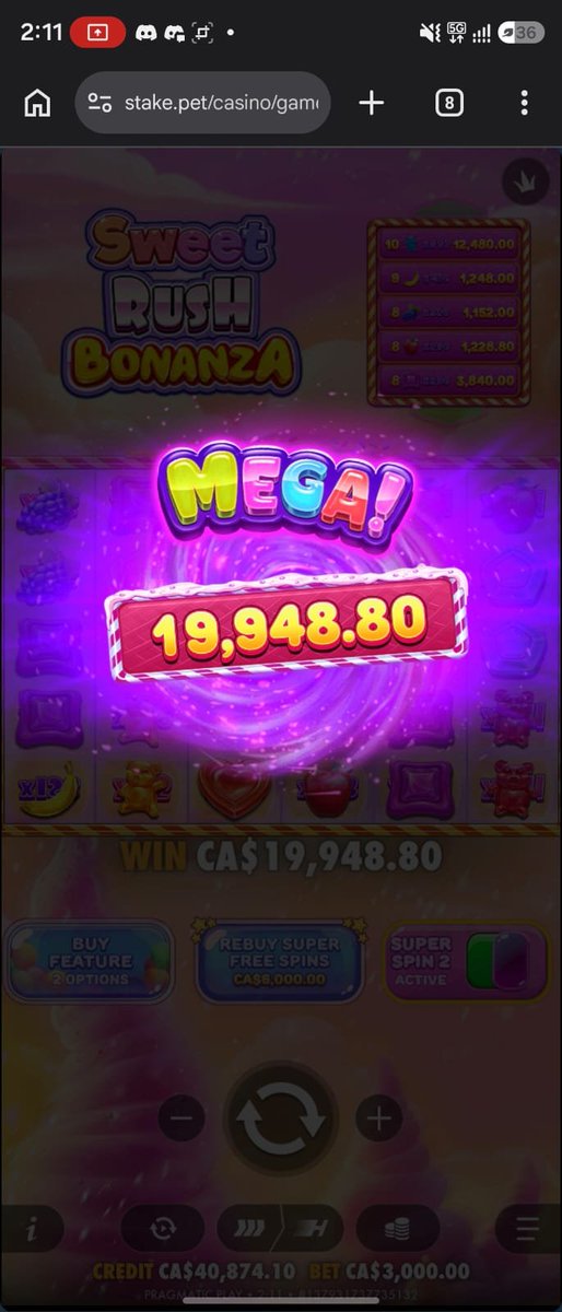 hagusesss's tweet photo. Holy fucking max wins 😗 @Stake 

Retweet for 50$ ending in 1d https://t.co/3xCiaa14Sn