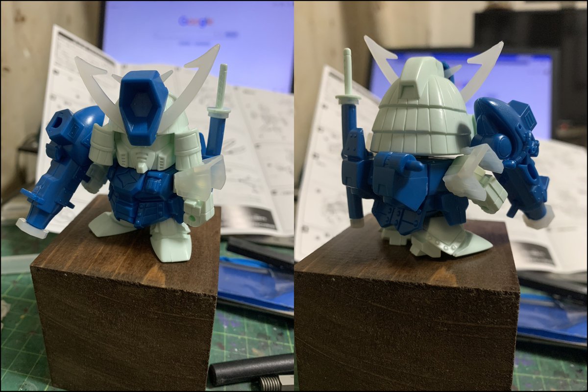 Beyan01's tweet photo. 約４カ月ぶりの再開
年内に７体製作はちと厳しそうだけど、来年明けの１月２月と関西地区で色々展示会が開催されるそうだから、そこまでに７体完成できるようにはしたいところだねぇ https://t.co/JqofCGCByQ