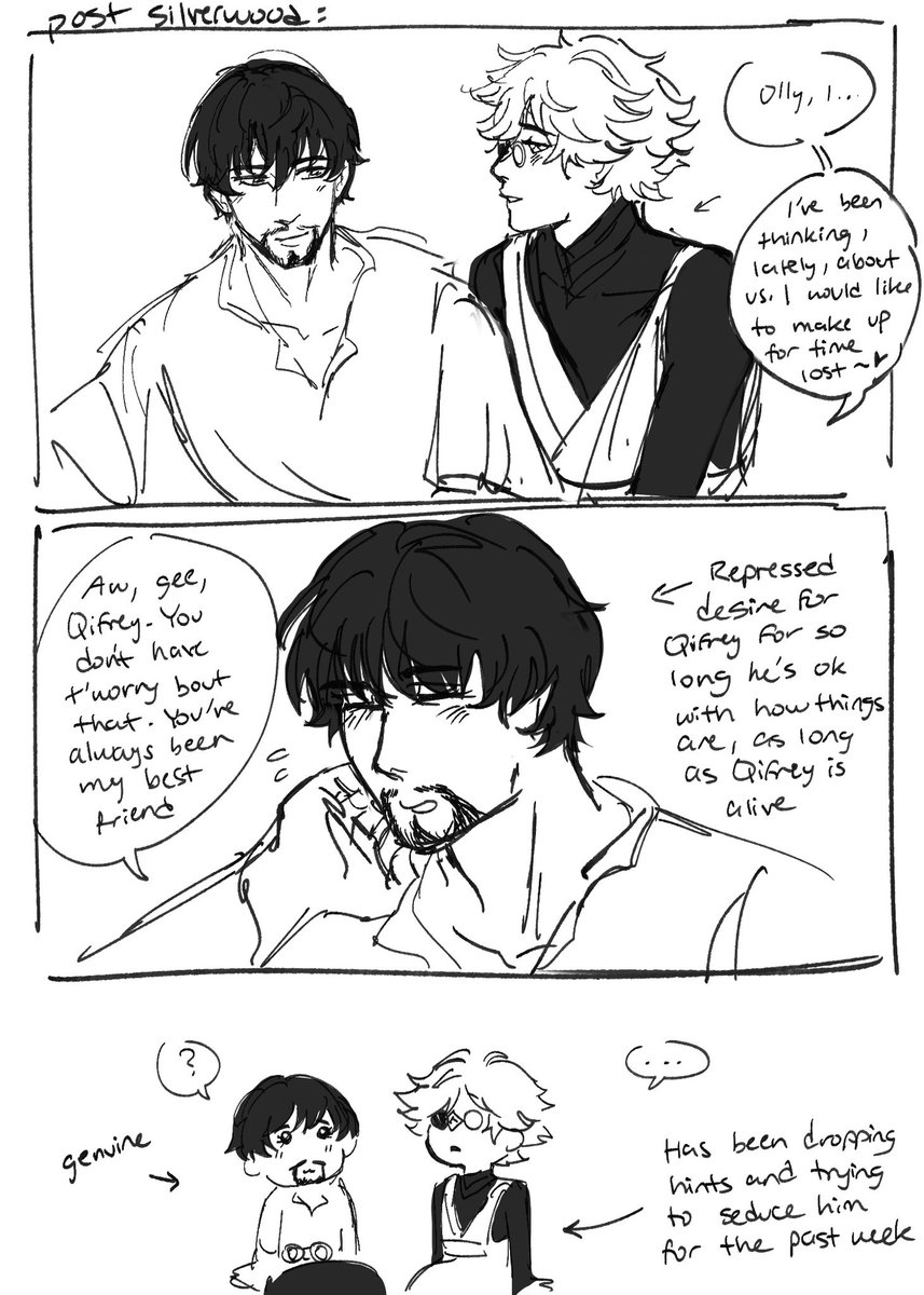 thypluma's tweet photo. When you finally have the chance to be with your 20 yr-long situationship but he got so used to not being with you that hes oblivious to your advances #orufrey https://t.co/54WCs187J8