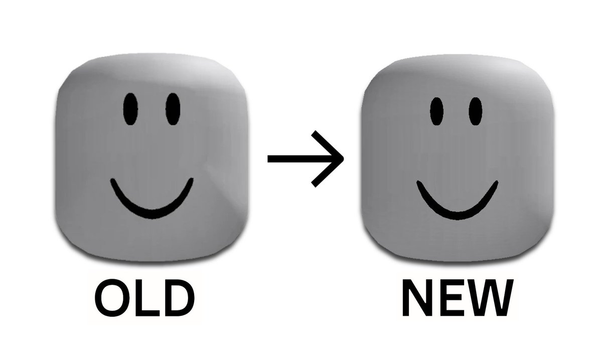 MattipavRBX's tweet photo. Roblox has updated the standard face https://t.co/8MNObjonsr