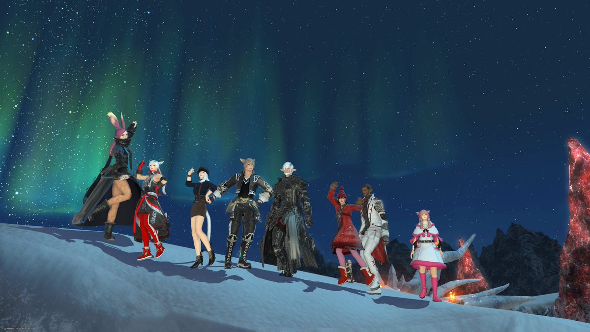 Joycarefree's tweet photo. オーロラツアー
#FF14
#ラスロケ https://t.co/WGL6c8qUop