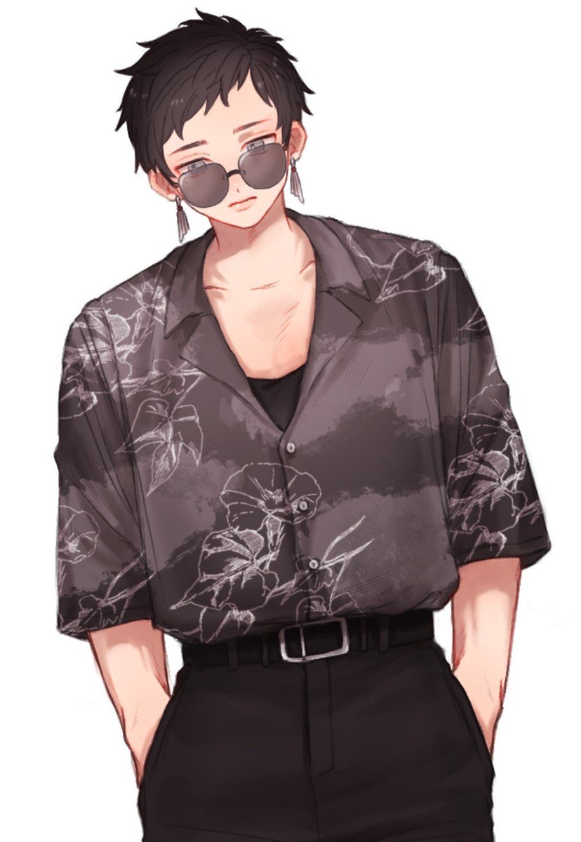 mrmr_okcha00's tweet photo. 縁の私服ちゃんと塗り直した🌻柄シャツ大好き https://t.co/ROVwll7Sas