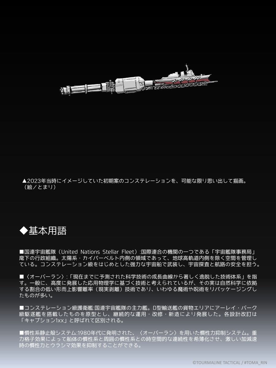 tourmaline_tac's tweet photo. ◤星閨Ⅱ直前◢  

特別企画：ROAD  TO THE CONSTELLATION  

星閨、10/19(月)より連載再開‼

直前に短期集中でイラスト＋解説企画を毎日連載
ヤンチャ架空現代宇宙機で燃え上がろう‼

#星閨 https://t.co/tCSNuXaB71