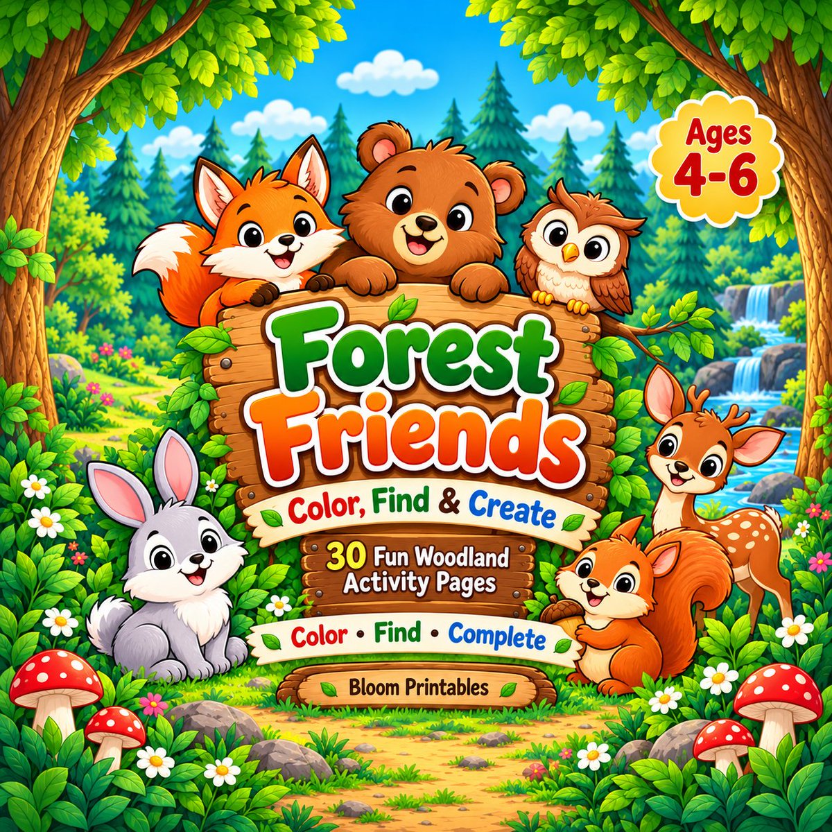 Friend4allworld's tweet photo. 🌲 Forest Friends: Color, Find &amp; Create 🦊
30 fun printable activity pages for kids ages 4–6
Color • Find • Complete ✏️🍄

https://t.co/MYjEhjmTsY

#KidsPrintables #ColoringPages #PreschoolActivities https://t.co/UpFByysnCN