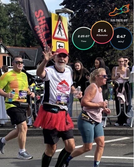 AWeltch's tweet photo. Had a great time (but definitely not a fast time) on the Cardiff Half Marathon today. It was lovely to hear so much support on the route for an old man in a tutu. #oldmanrunning @ShelterCymru #cardiffhalf https://t.co/8GclsSUV0o