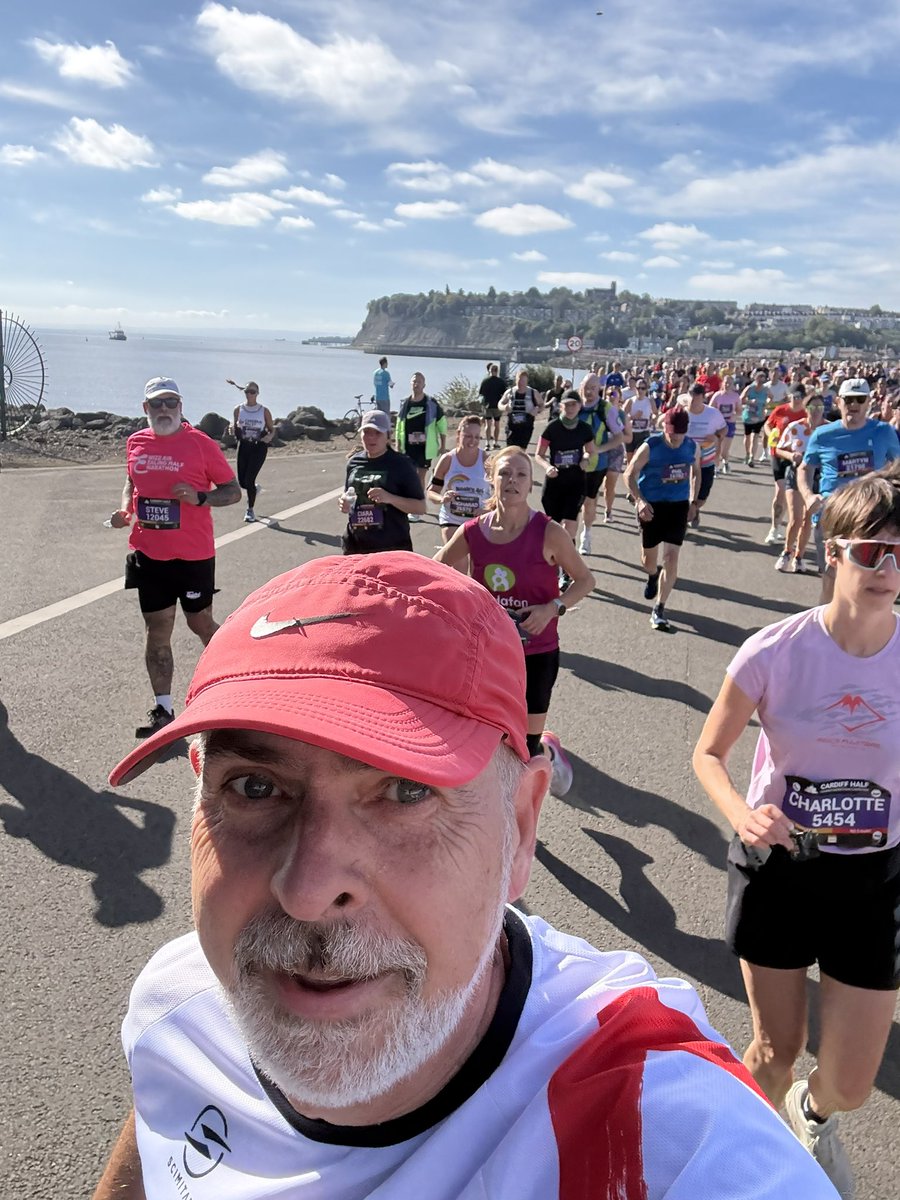AWeltch's tweet photo. Had a great time (but definitely not a fast time) on the Cardiff Half Marathon today. It was lovely to hear so much support on the route for an old man in a tutu. #oldmanrunning @ShelterCymru #cardiffhalf https://t.co/8GclsSUV0o