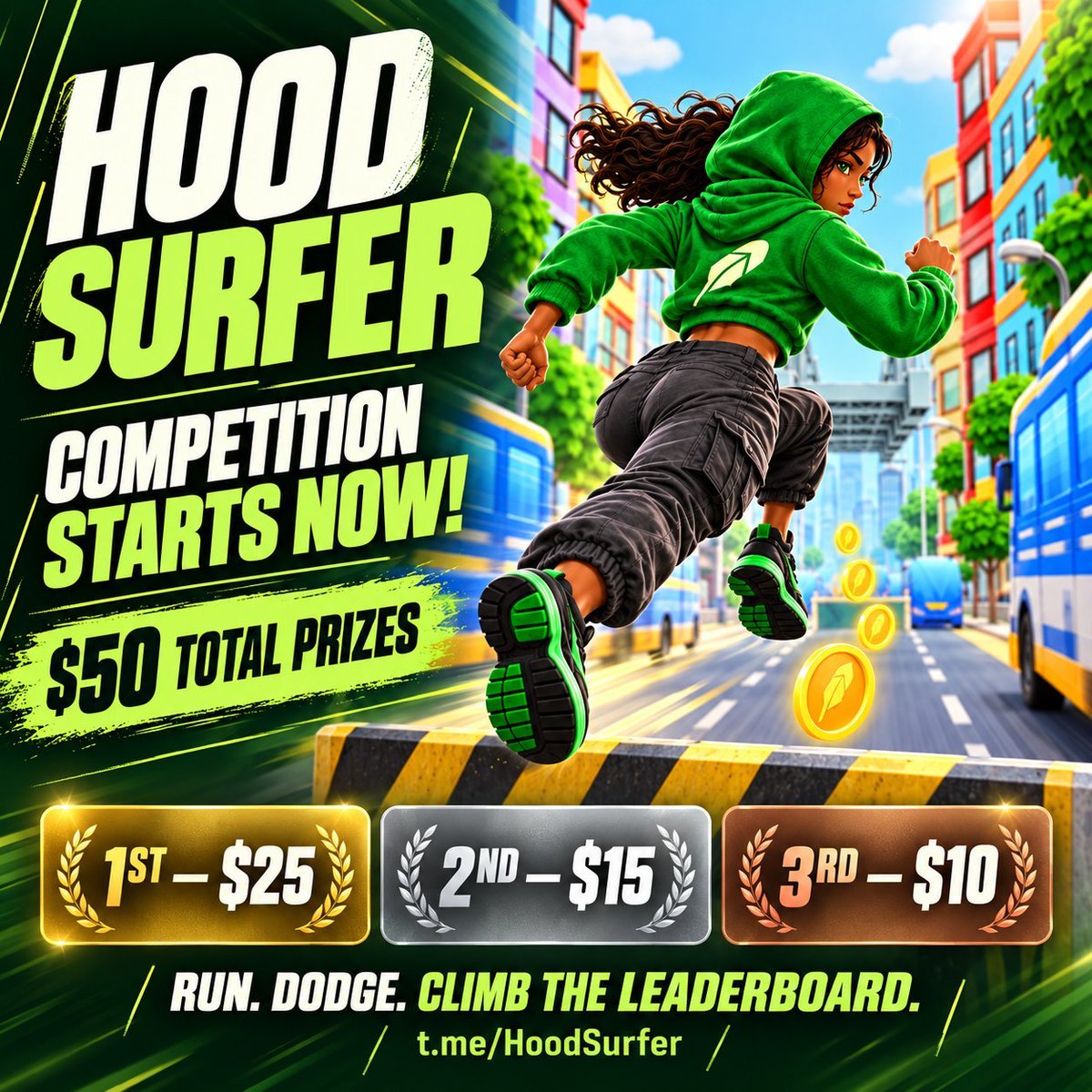 teddy27601's tweet photo. @cryptorover Hood Surfer competition is almost over 
About 10 hours left, so if you’ve been thinking about making a run, now’s probably the time
@HoodSurfer
Still time to chase that leaderboard spot https://t.co/DBxXyvGgST